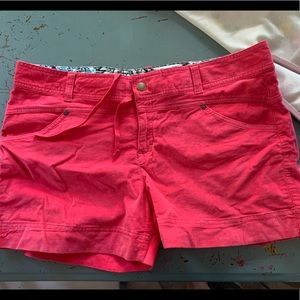 EUC athleta womens sz 14 pink corduroy shorts